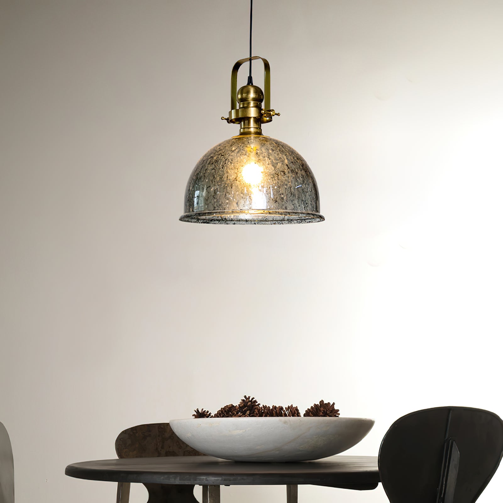 Freyza | Ilvenel Vintage Industrial Glass Wood Pendant Light – Industrial Kitchen Dining Room