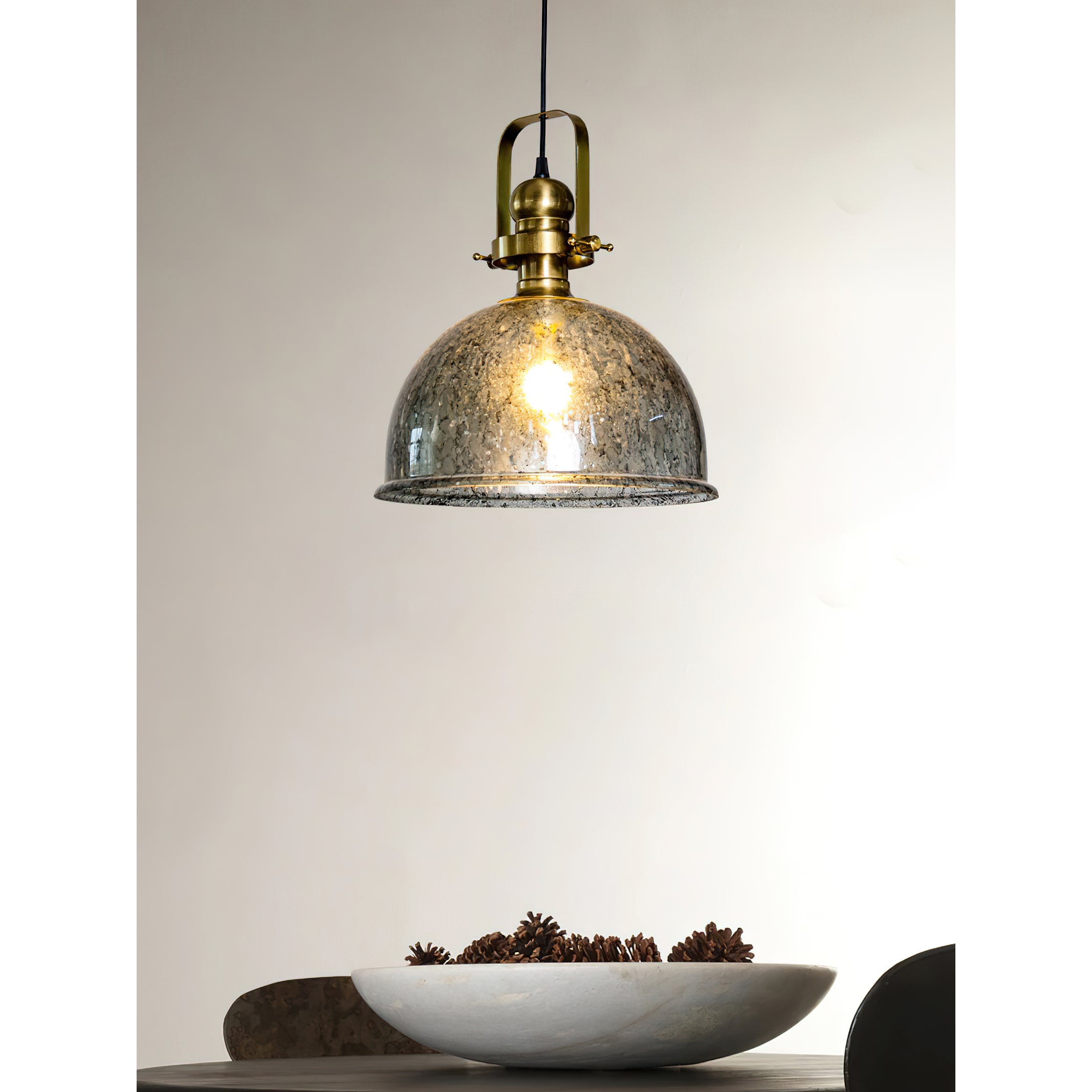 Freyza | Ilvenel Vintage Industrial Glass Wood Pendant Light – Industrial Kitchen Dining Room