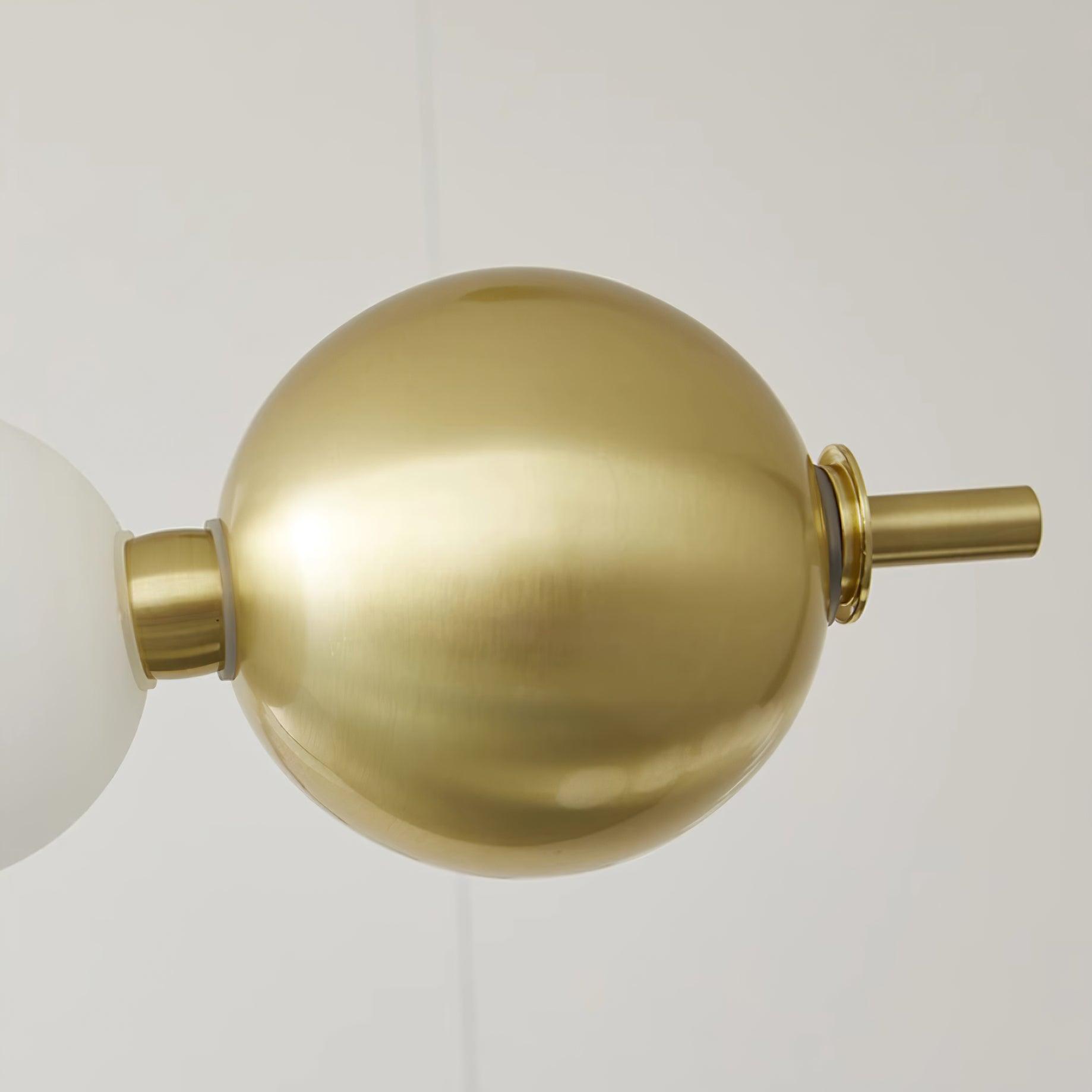 Freyza | Lustre en laiton avec anneau en laiton – Lustre moderne pour salle à manger et salon