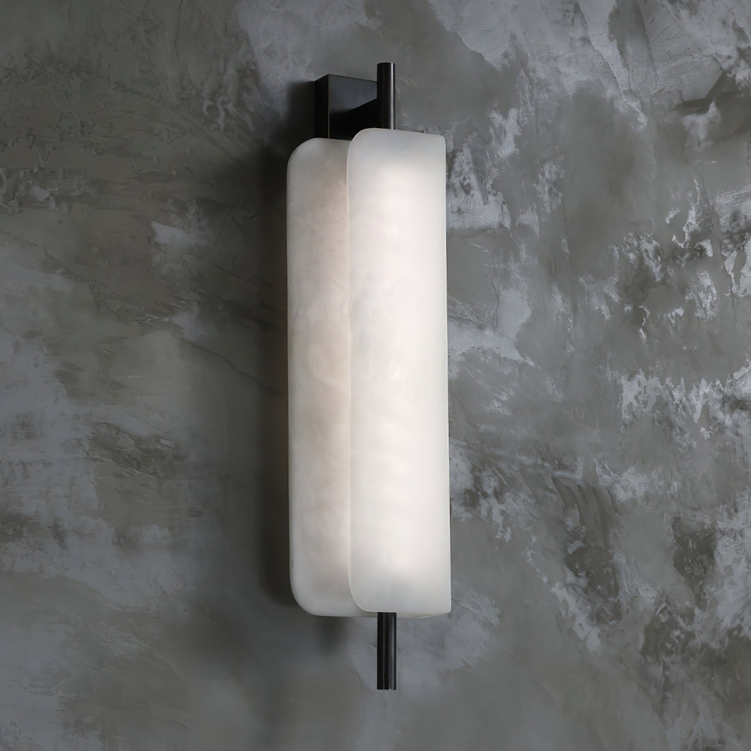 Freyza | Cenore White Alabaster White Wall Light – Bedroom Hallway