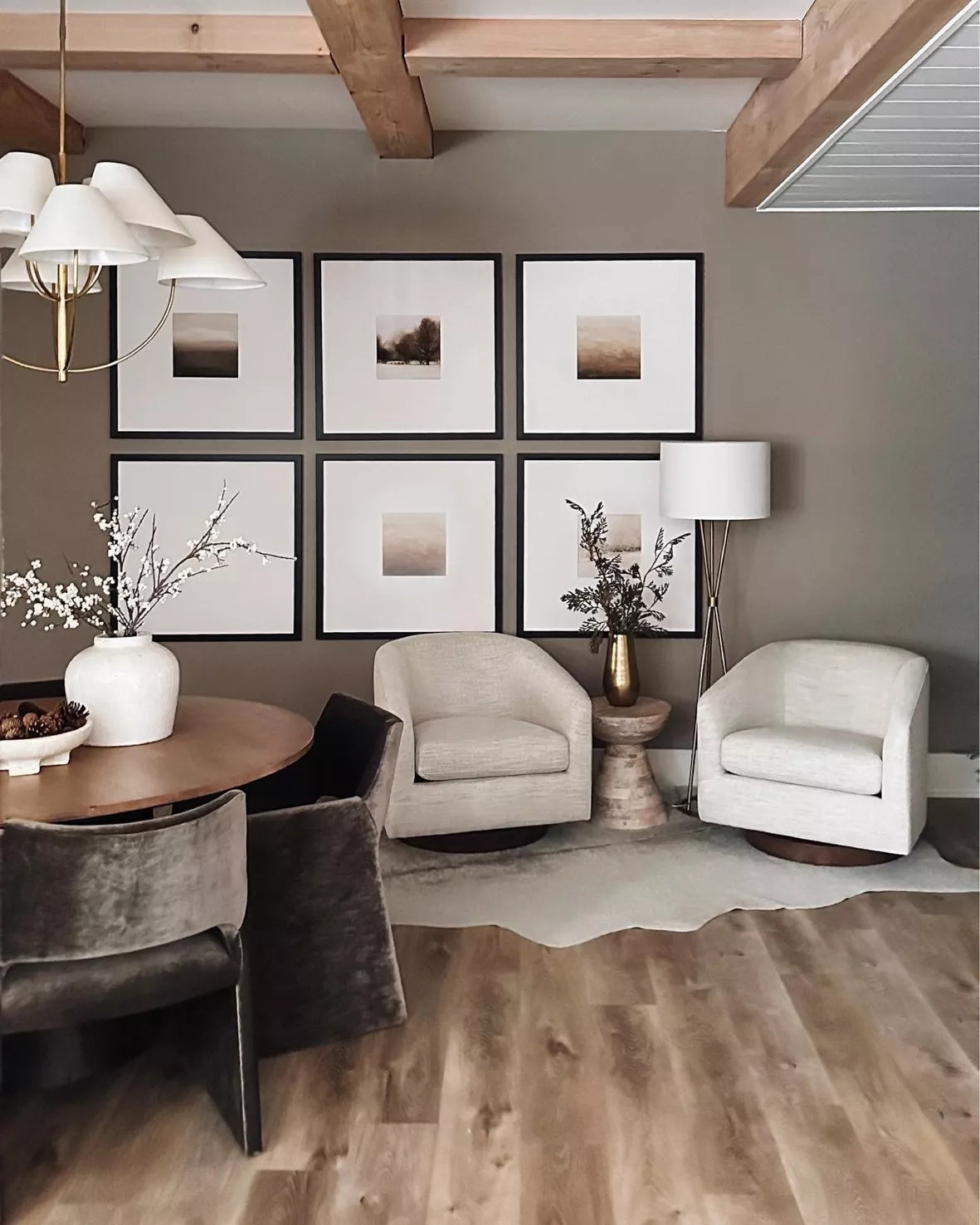 Freyza | Armira Vintage-Industrielle Messing-Stoffleuchte – Industrielles Esszimmer-Wohnzimmer