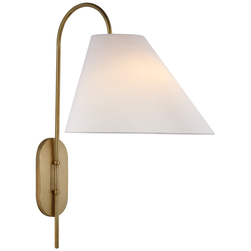 Freyza | Nyphaiel Brass Fabric Brass Fabric Wall Light – Bedroom Hallway