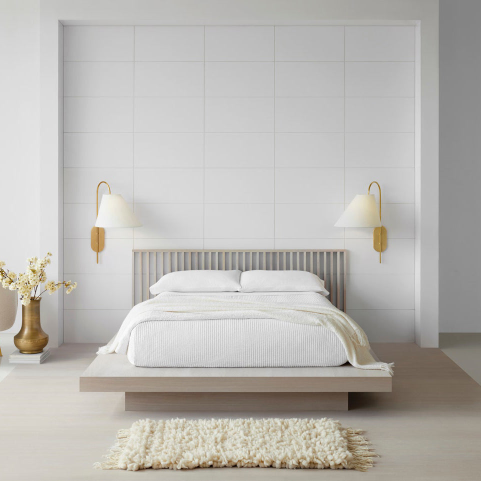 Freyza | Nyphaiel Brass Fabric Brass Fabric Wall Light – Bedroom Hallway
