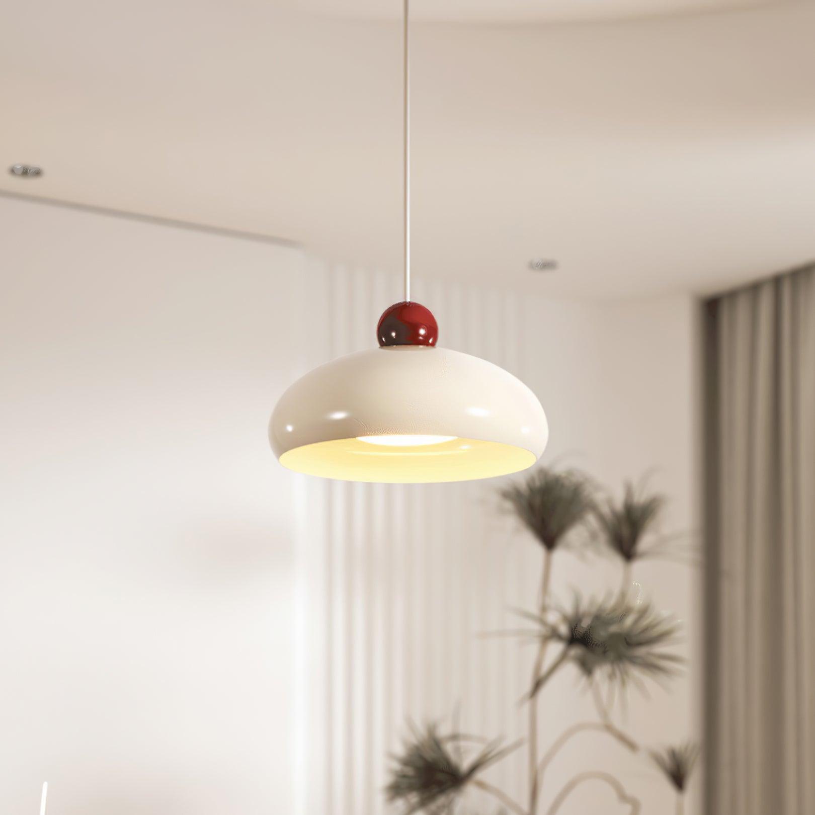 Freyza | Suspension blanche avec abat-jour en forme de dôme – Cuisine et salle à manger