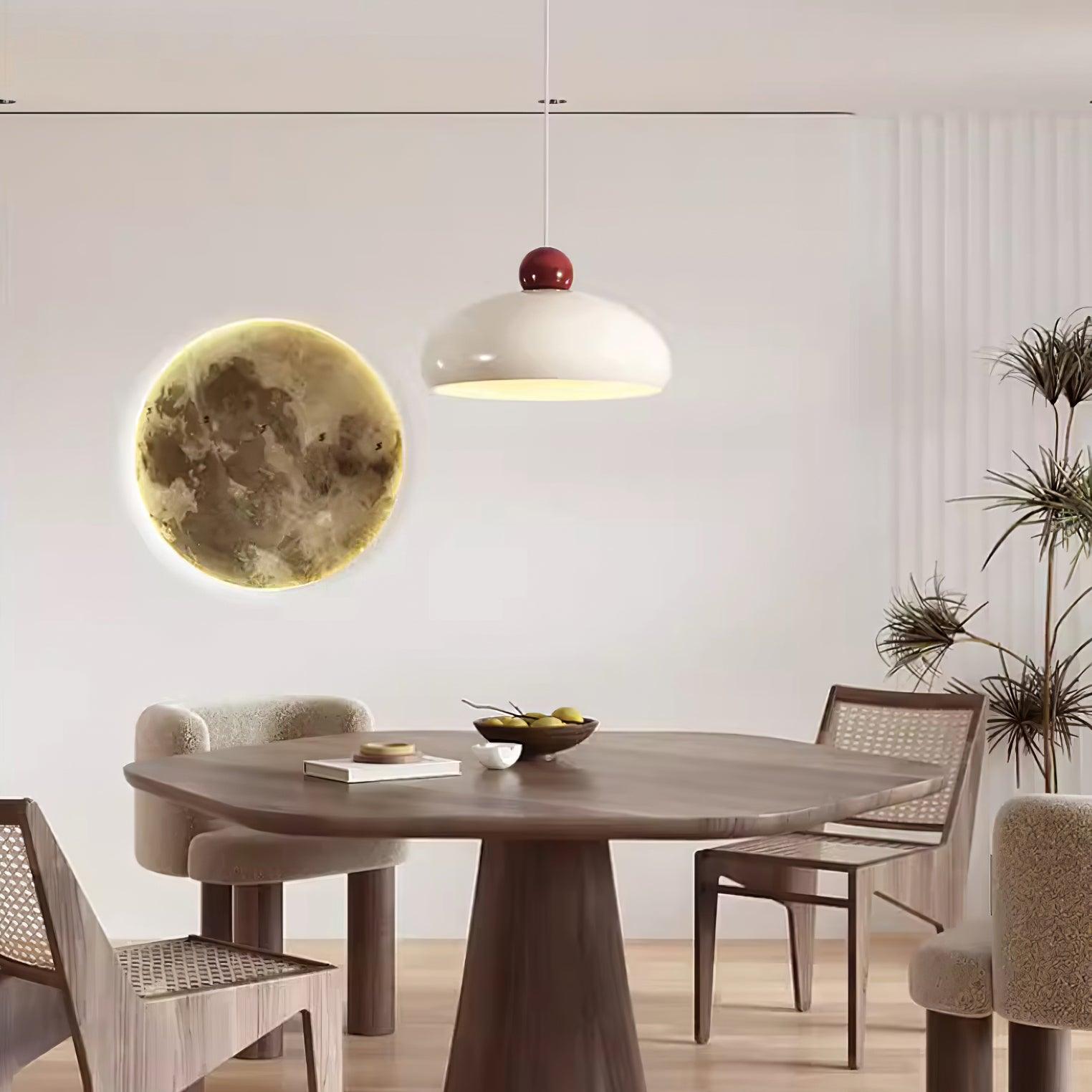 Freyza | Suspension blanche avec abat-jour en forme de dôme – Cuisine et salle à manger