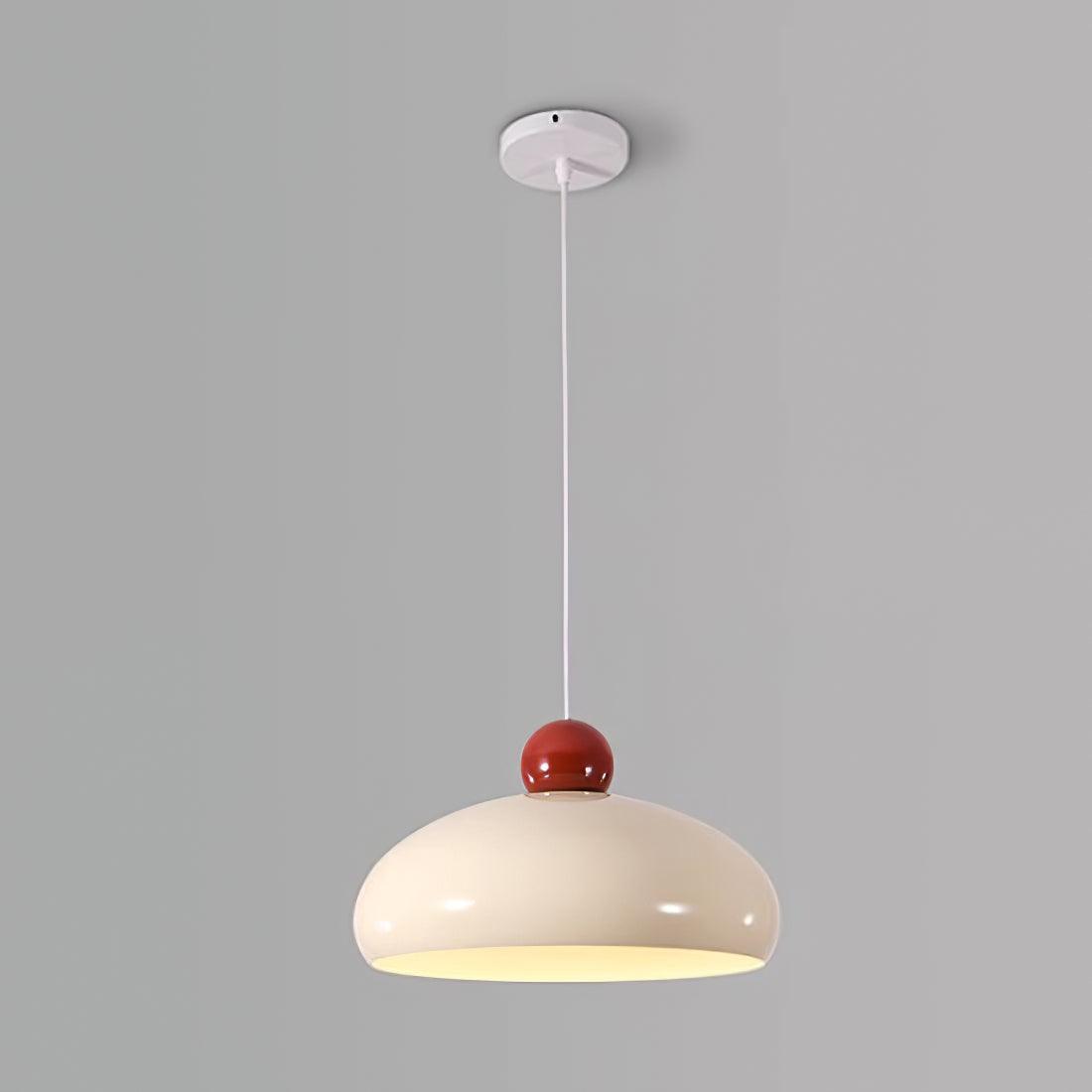 Freyza | Suspension blanche avec abat-jour en forme de dôme – Cuisine et salle à manger