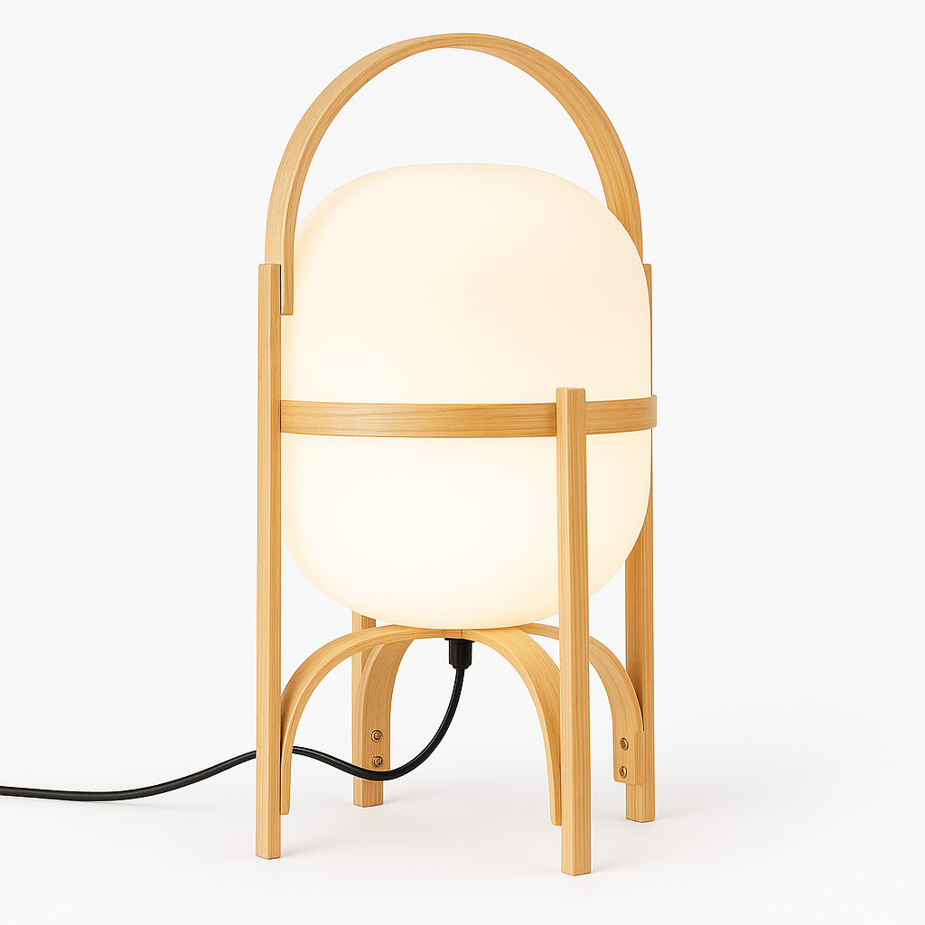KiyoshiGlow | Elegant Minimalist Wooden Table Lamp for Bedroom Ambiance 1