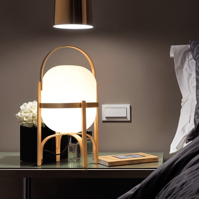 KiyoshiGlow | Elegant Minimalist Wooden Table Lamp for Bedroom Ambiance 2
