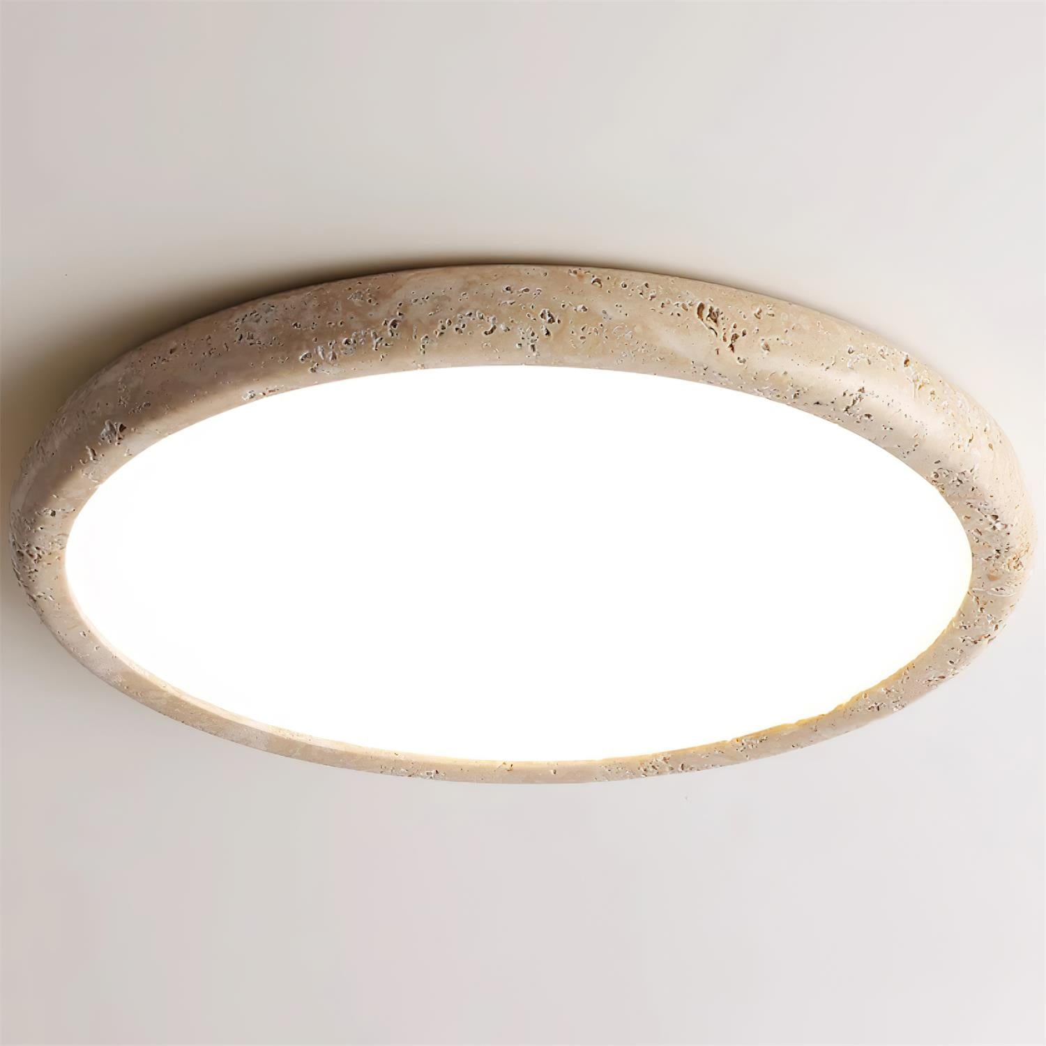 Freyza | Plafonnier en travertin Lunaro – Chambre, salon