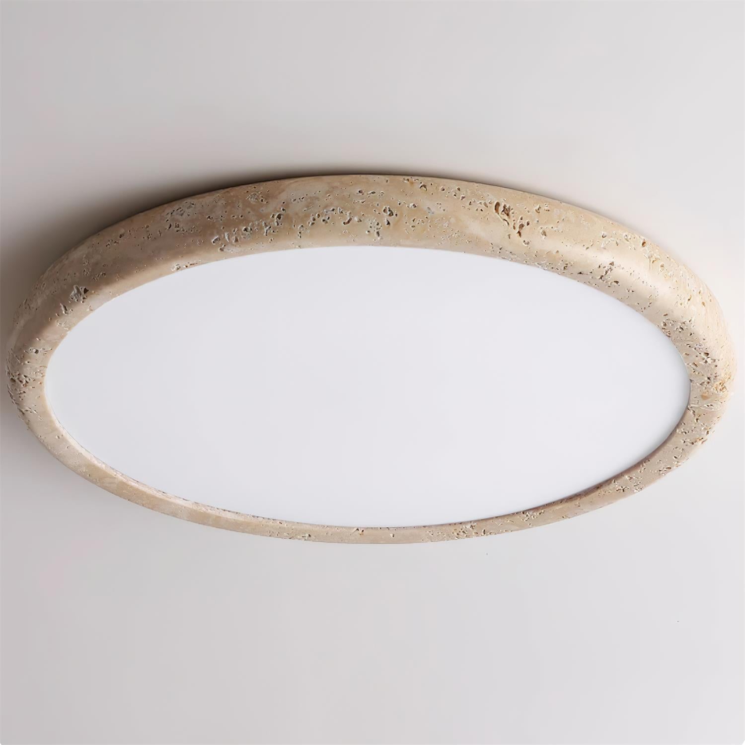 Freyza | Plafonnier en travertin Lunaro – Chambre, salon