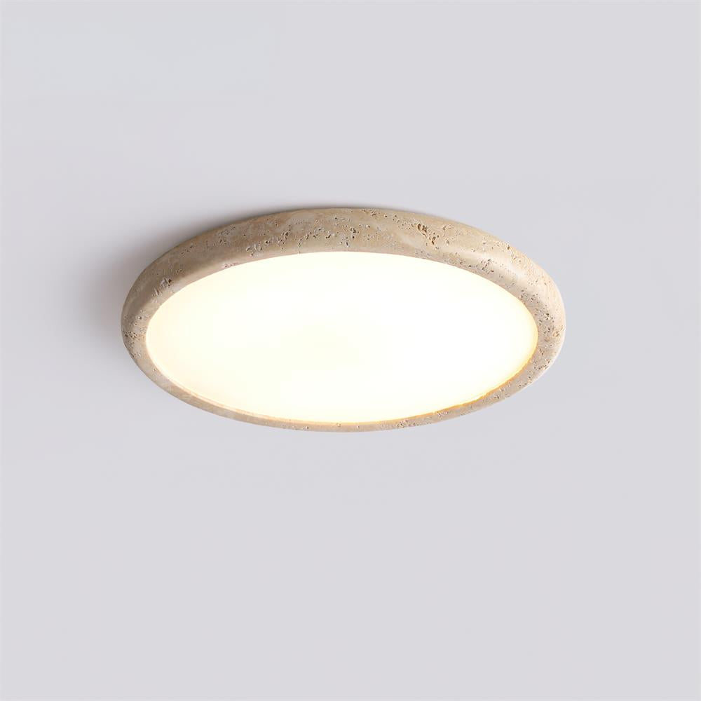 Freyza | Plafonnier en travertin Lunaro – Chambre, salon