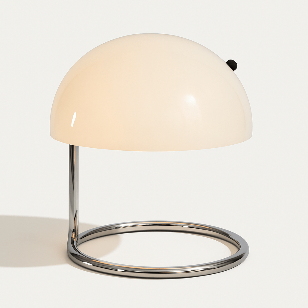 Kranos | Elegant Retro Mid-Century Glass Table Lamp for Bedside or Desk 1