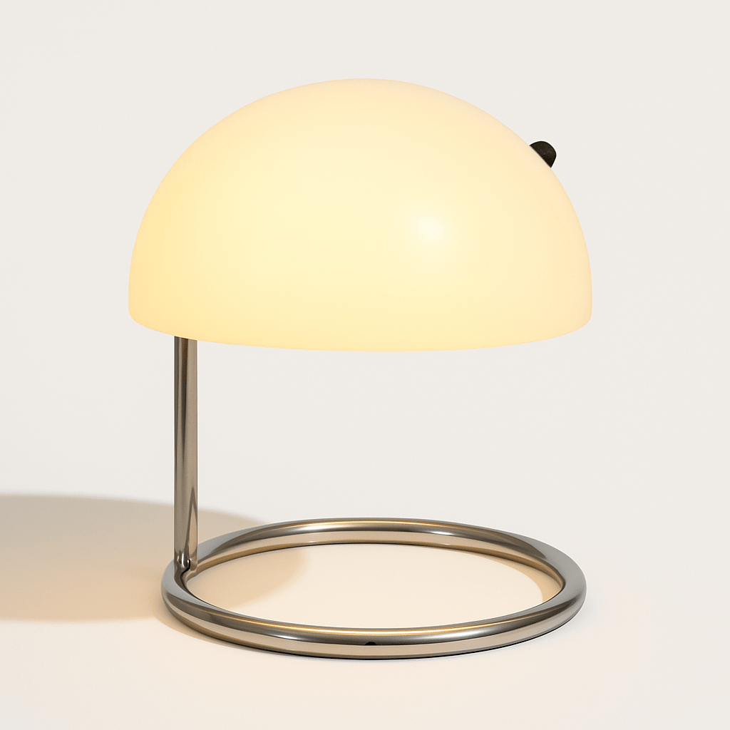 Kranos | Elegant Retro Mid-Century Glass Table Lamp for Bedside or Desk 2