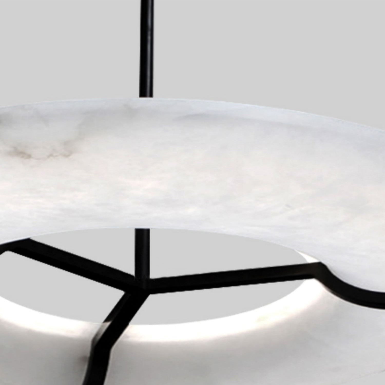 Freyza | Eldorora Brass Alabaster Brass Chandelier – Dining Room Living Room