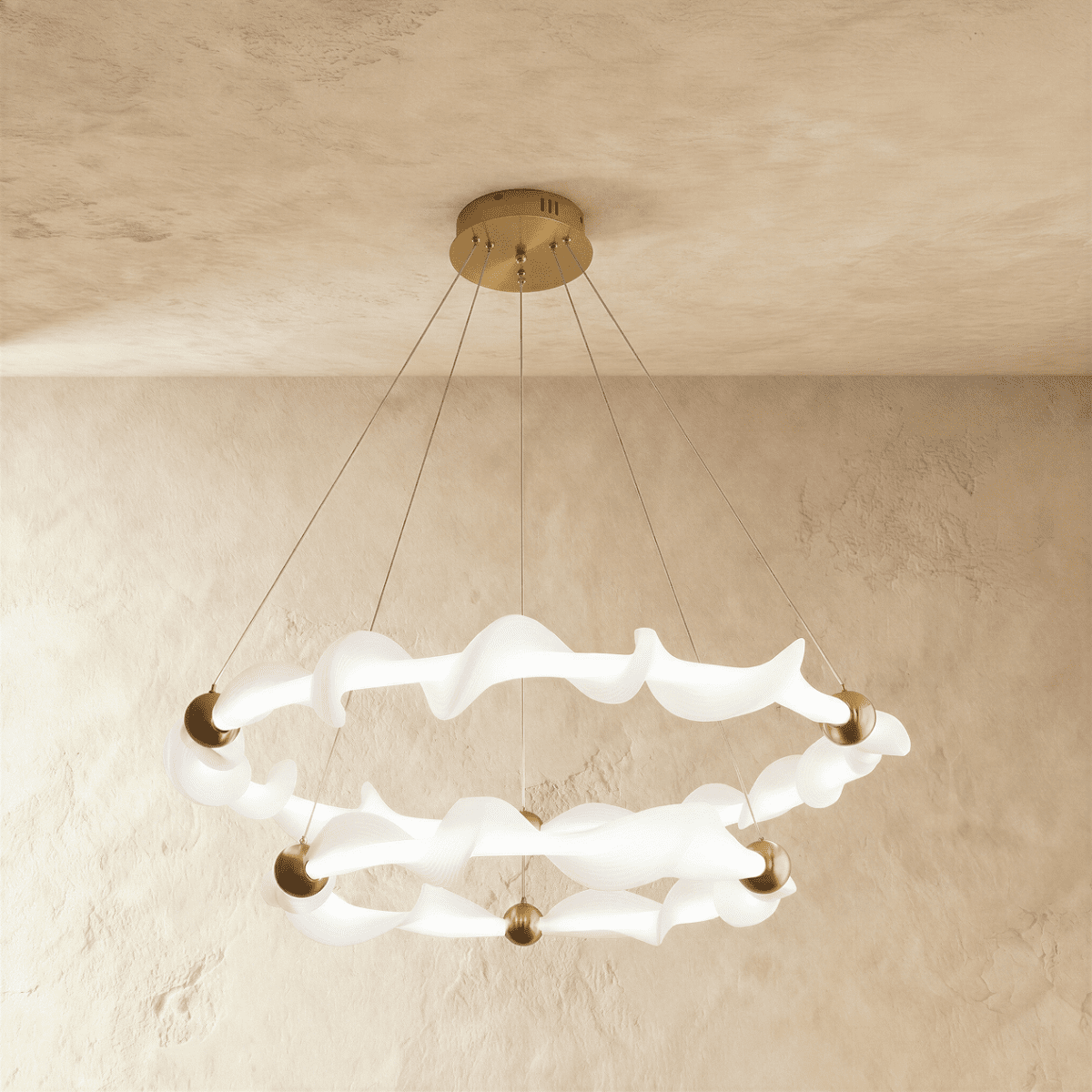 Freyza - Elegant Fluid Design Modern Chandelier Fixture