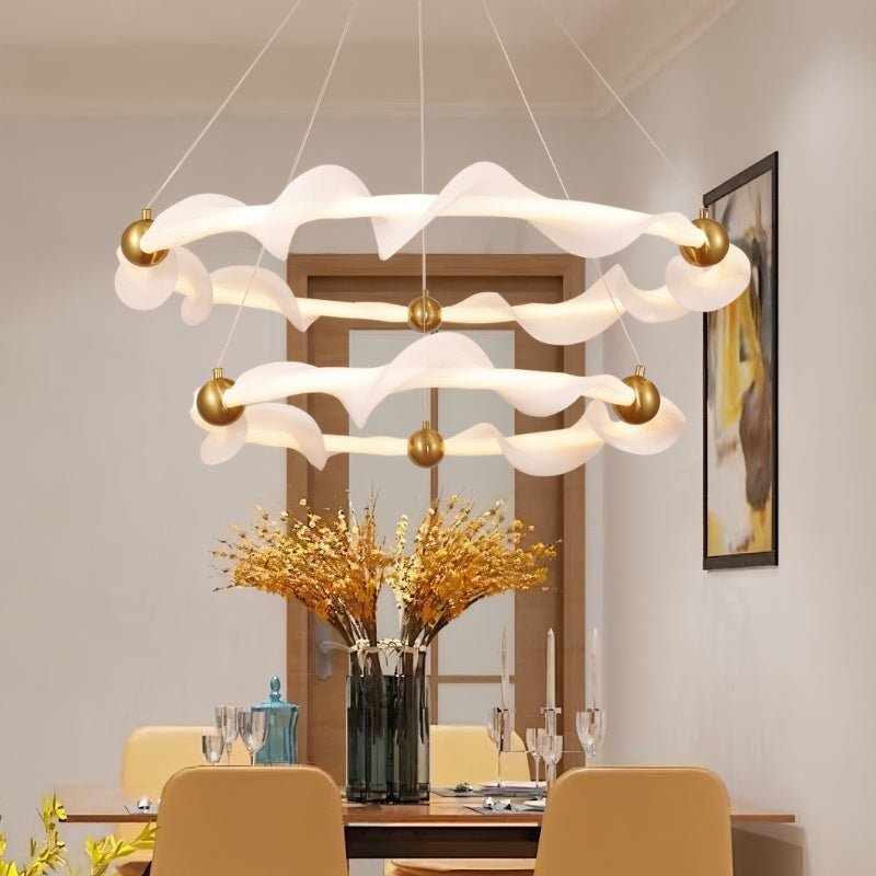 Freyza - Elegant Fluid Design Modern Chandelier Fixture