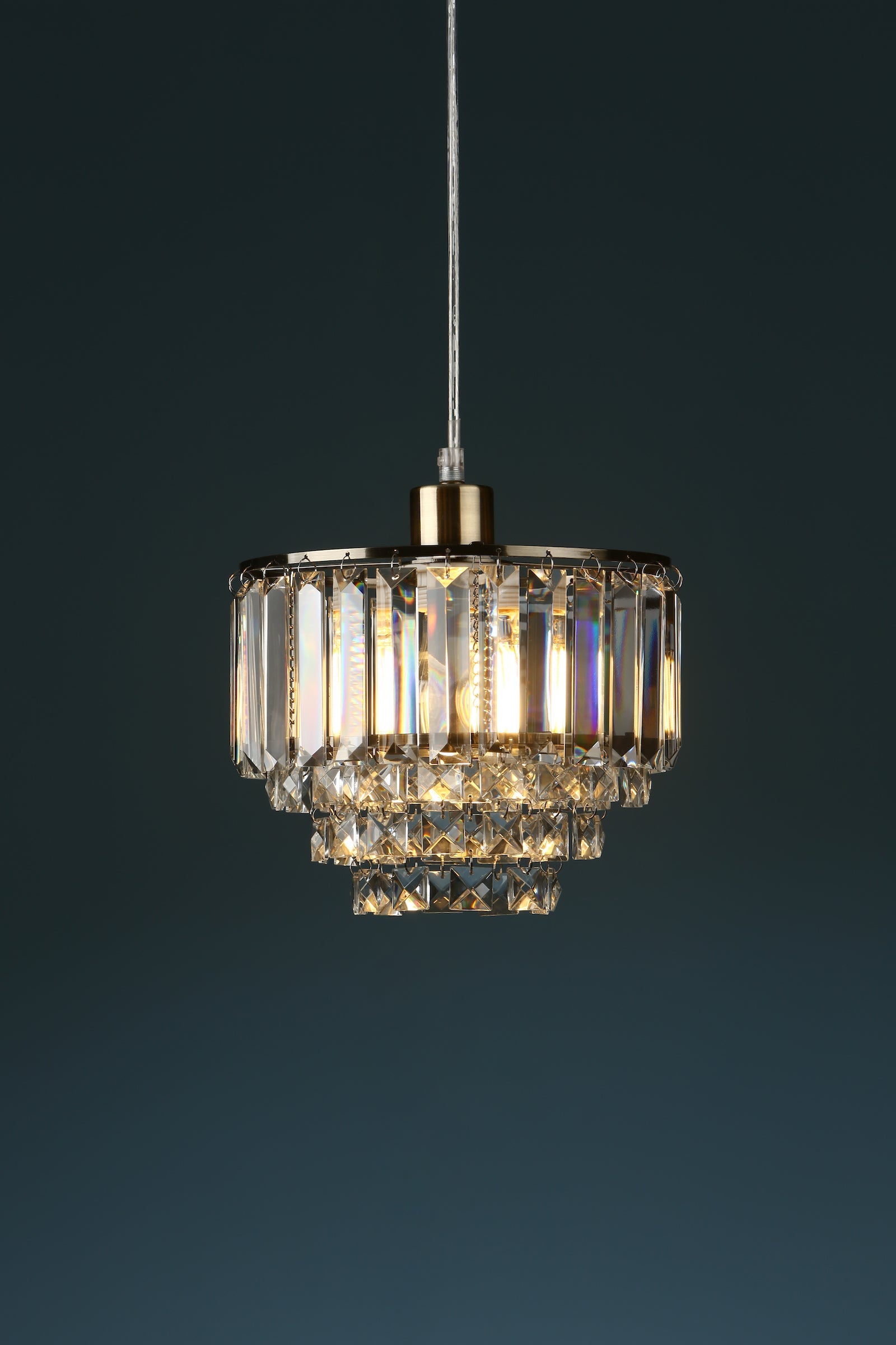 Freyza - Laura Ashley Vienna Easy Fit Pendant Crystal and Antique Brass