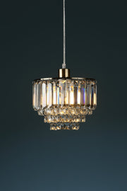 Freyza - Laura Ashley Vienna Easy Fit Pendant Crystal and Antique Brass