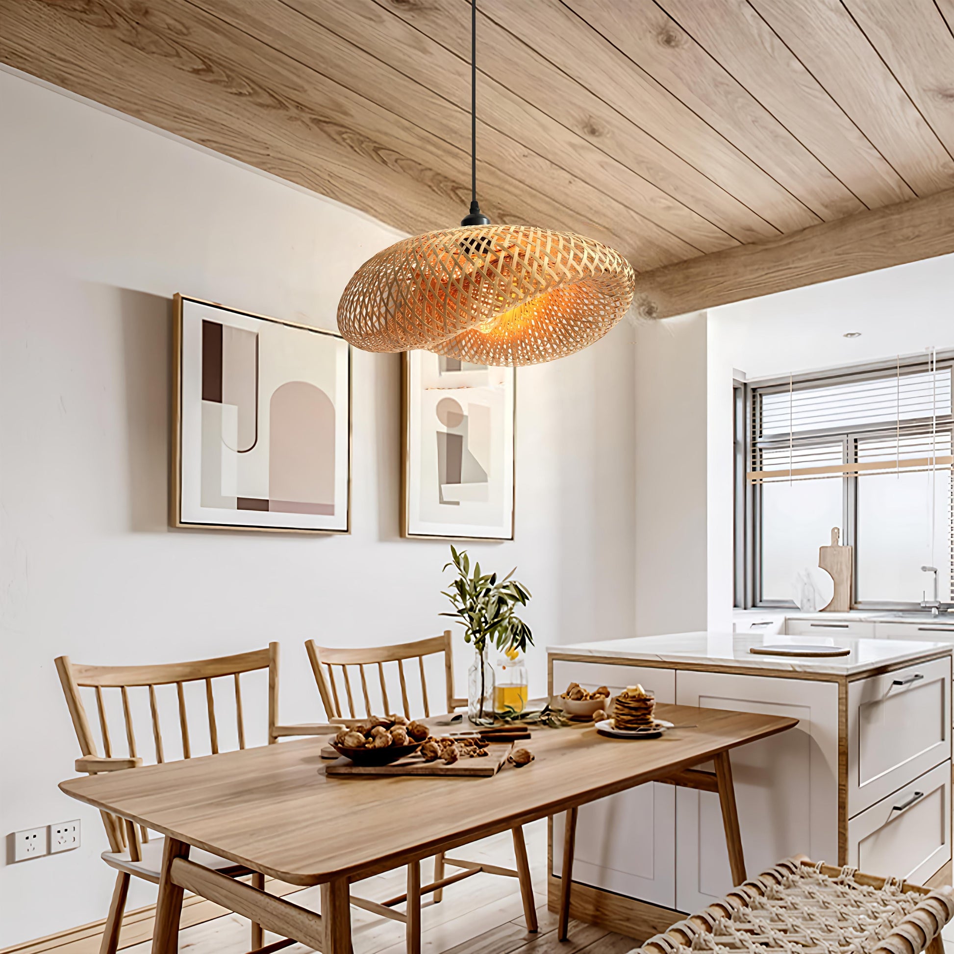 BambooGlow | Elegant Eco-Friendly Handmade Pendant Light Fixture 10