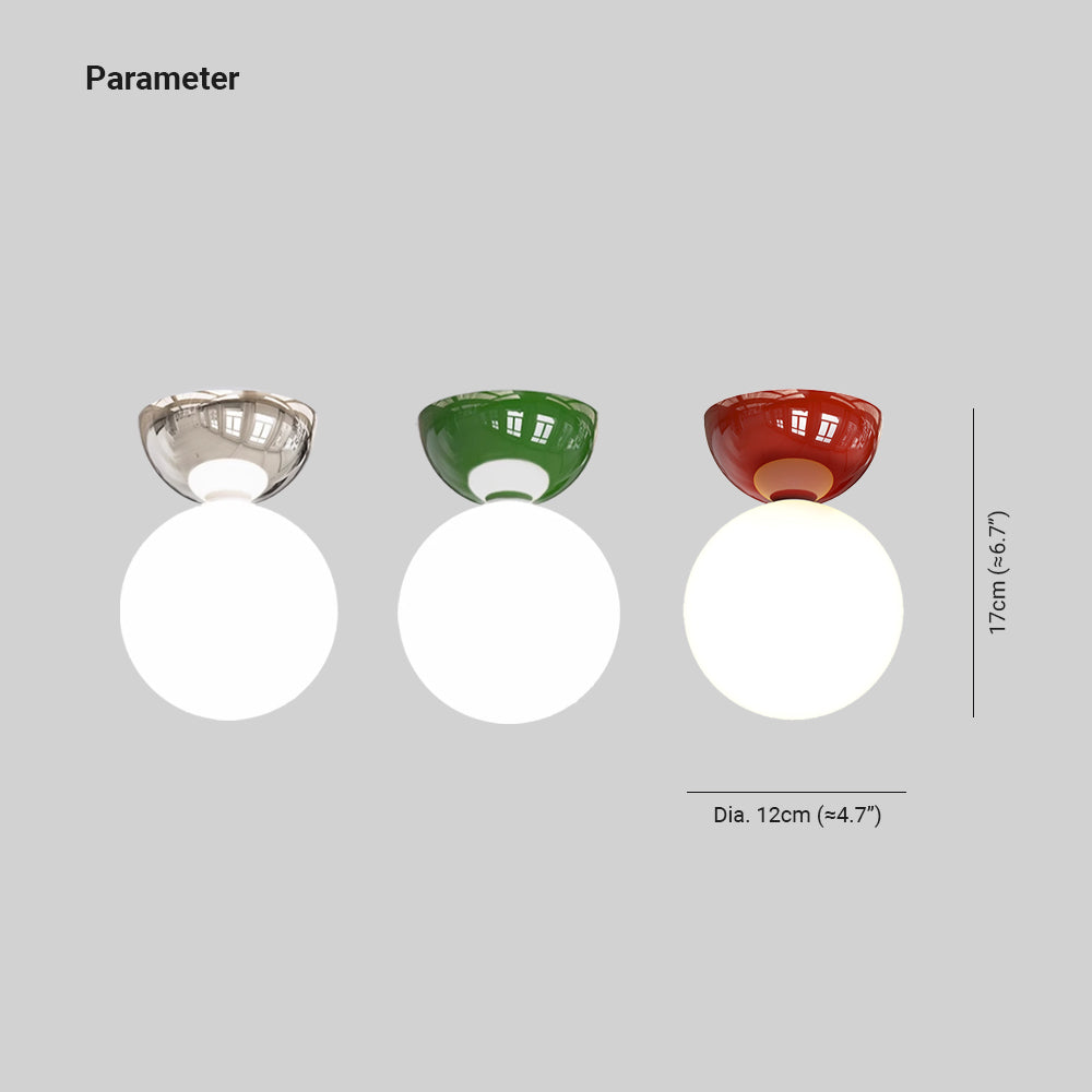 Freyza | Plafonnier affleurant en verre – Moderne pour chambre, couloir et cuisine
