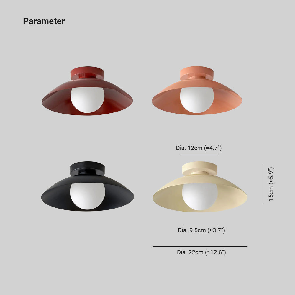Freyza | Plafonnier noir affleurant – Moderne, pour chambre, couloir et cuisine
