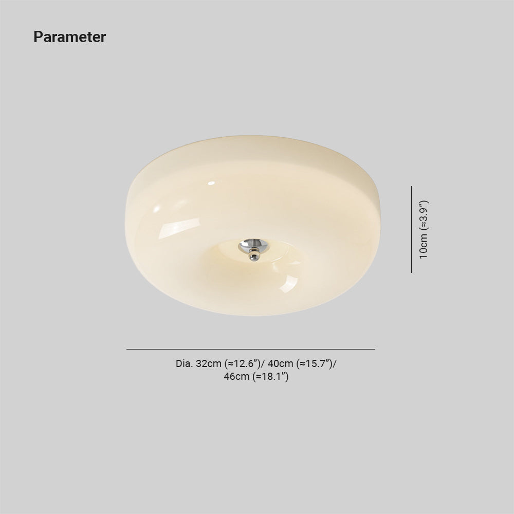 Freyza | Glass Flush Mount Ceiling Light – Bedroom Hallway Kitchen