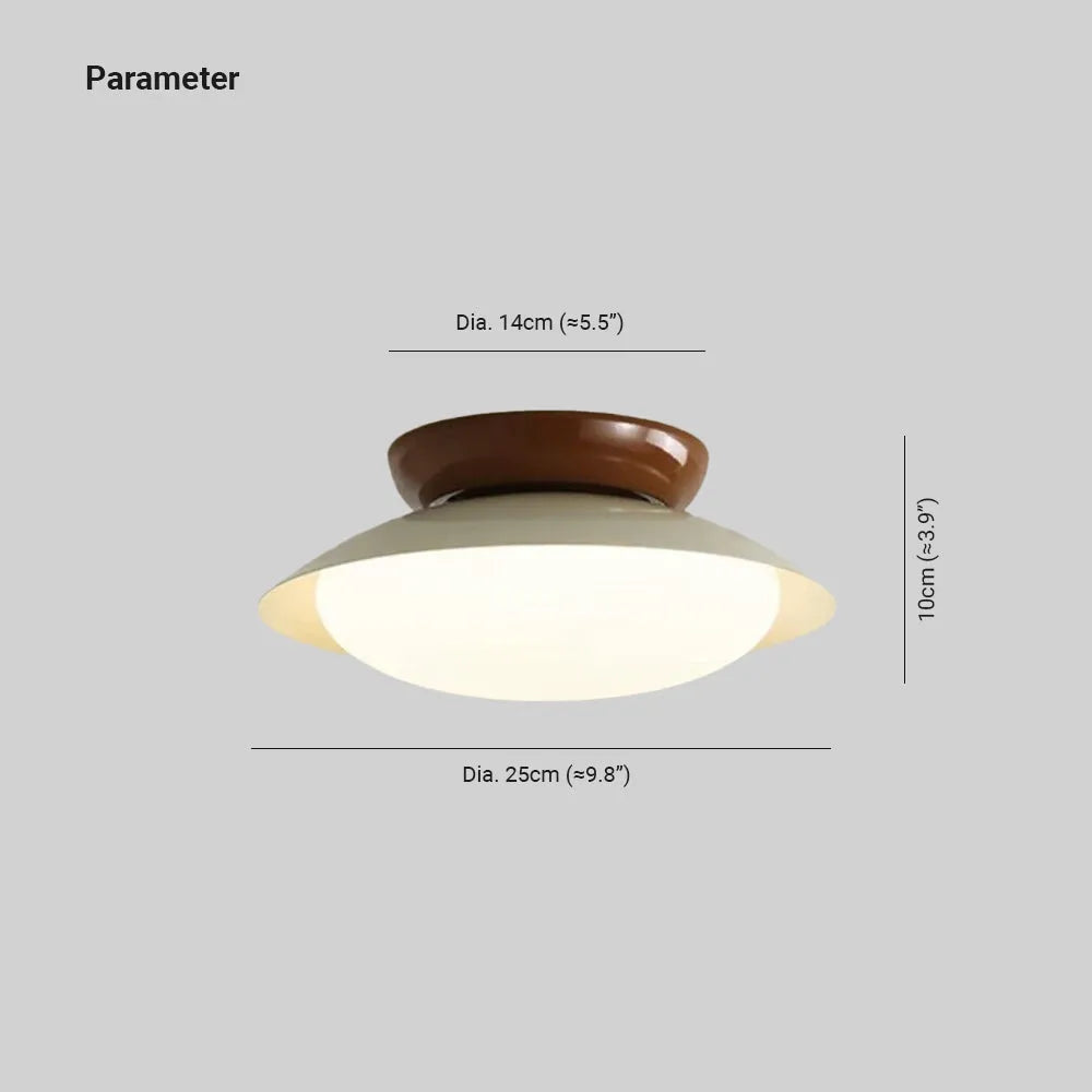 Freyza | Aurora Ceiling Bowl-shaped Flush Mount Ceiling Light – Bedroom Hallway Kitchen