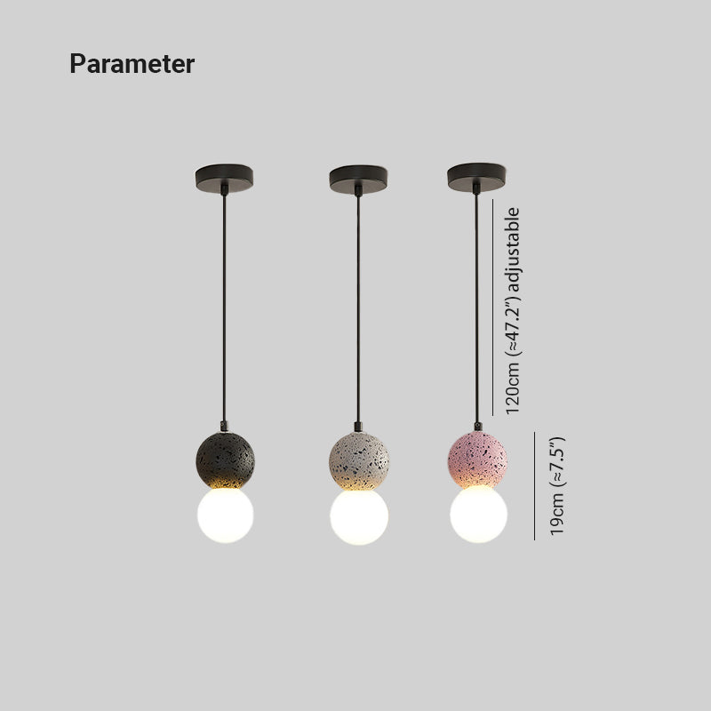 Freyza | Kessie Pendant Travertine Pendant Light – Kitchen Dining Room