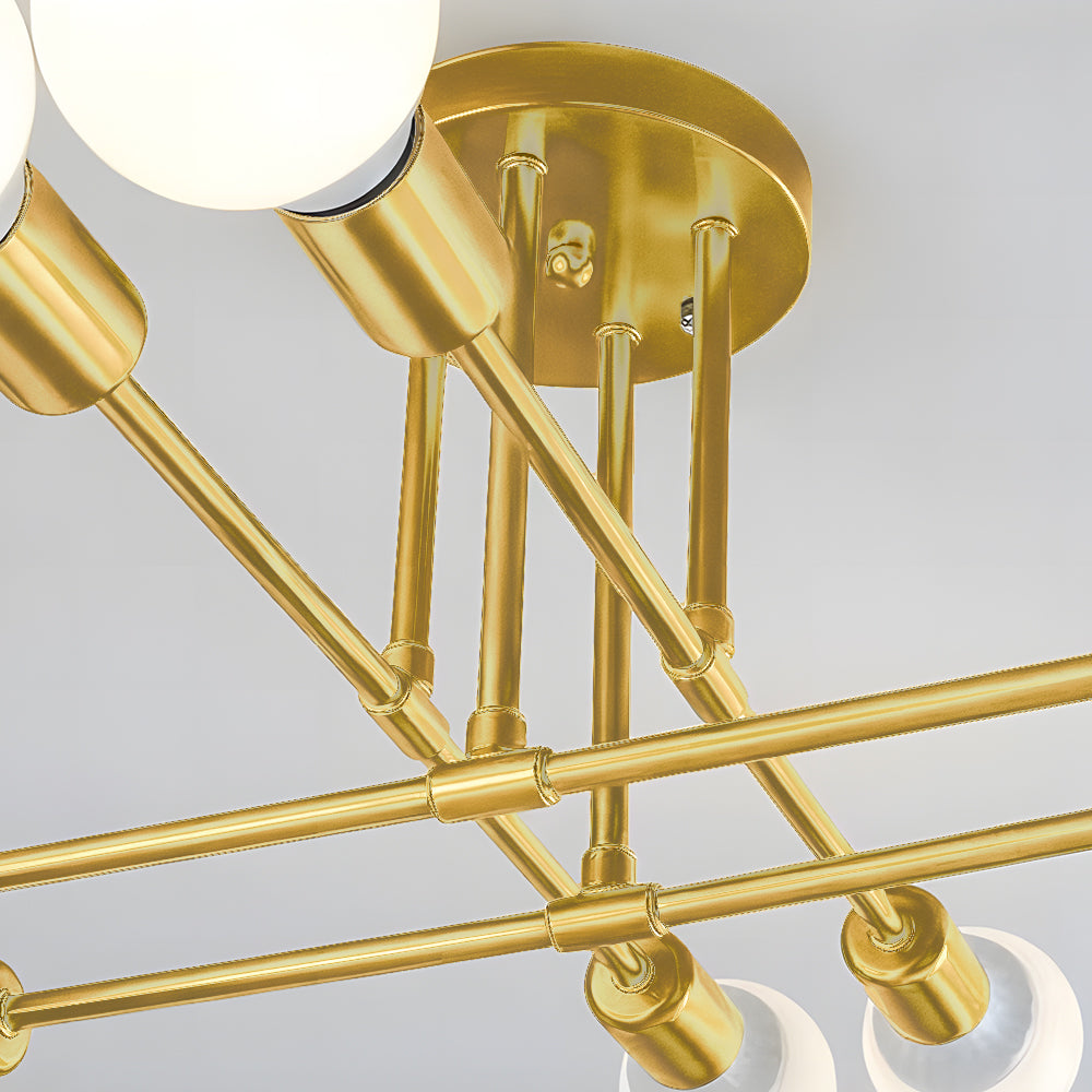 Freyza | Lindsy Modern Flush Black Gold Flush Mount Ceiling Light – Modern Bedroom Hallway Kitchen