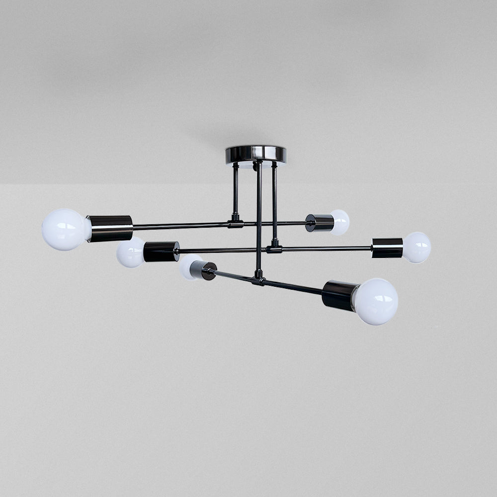 Freyza | Lindsy Modern Flush Black Gold Flush Mount Ceiling Light – Modern Bedroom Hallway Kitchen