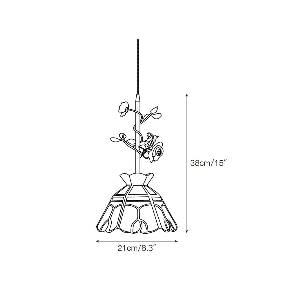 Freyza | Ilsoris Rose Glas-Keramik-Pendelleuchte – Küche, Esszimmer