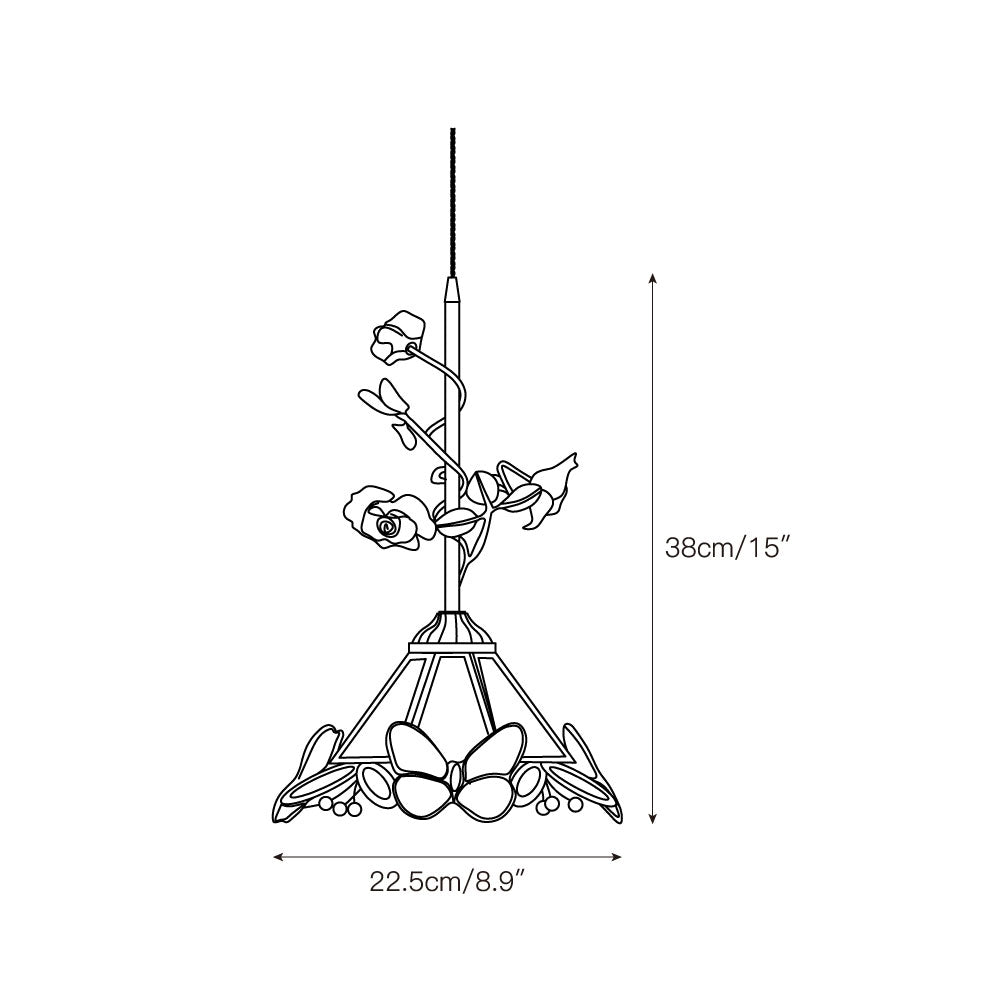 Freyza | Ilsoris Rose Glas-Keramik-Pendelleuchte – Küche, Esszimmer