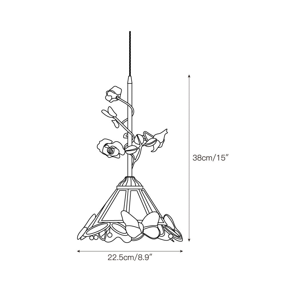 Freyza | Ilsoris Rose Glas-Keramik-Pendelleuchte – Küche, Esszimmer