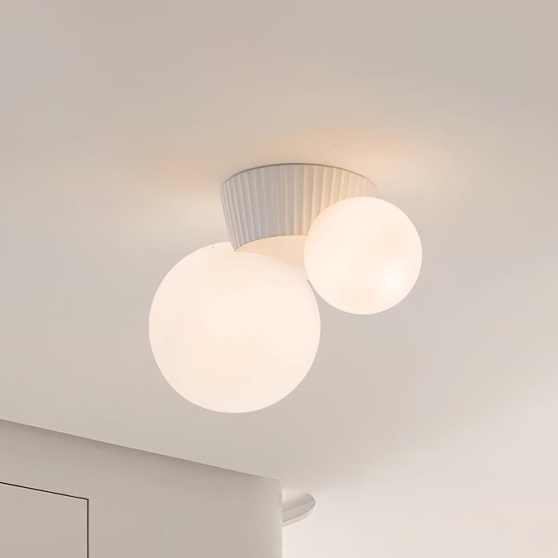 Freyza | Plafonnier en verre asymétrique et ludique – Chambre et salon