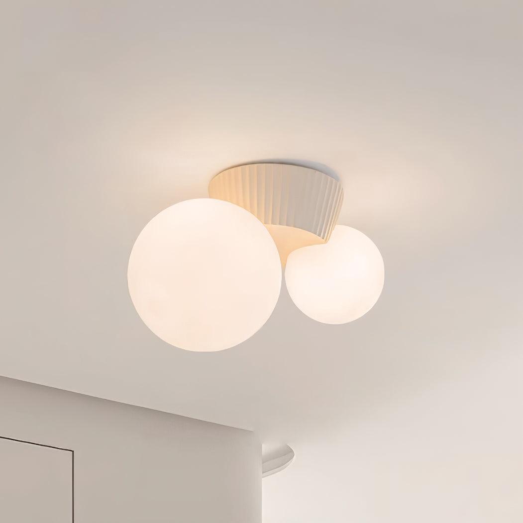 Freyza | Plafonnier en verre asymétrique et ludique – Chambre et salon