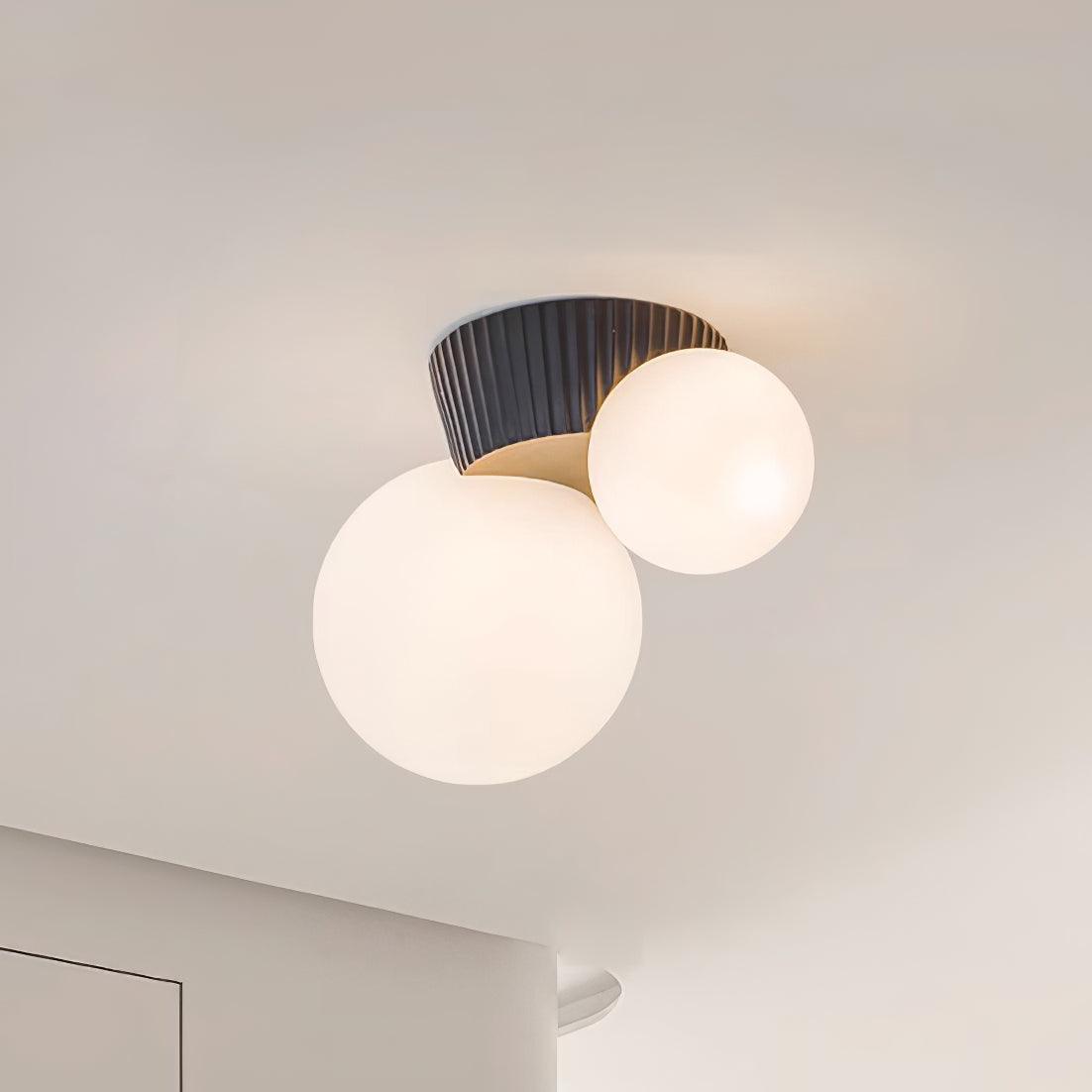 Freyza | Plafonnier en verre asymétrique et ludique – Chambre et salon