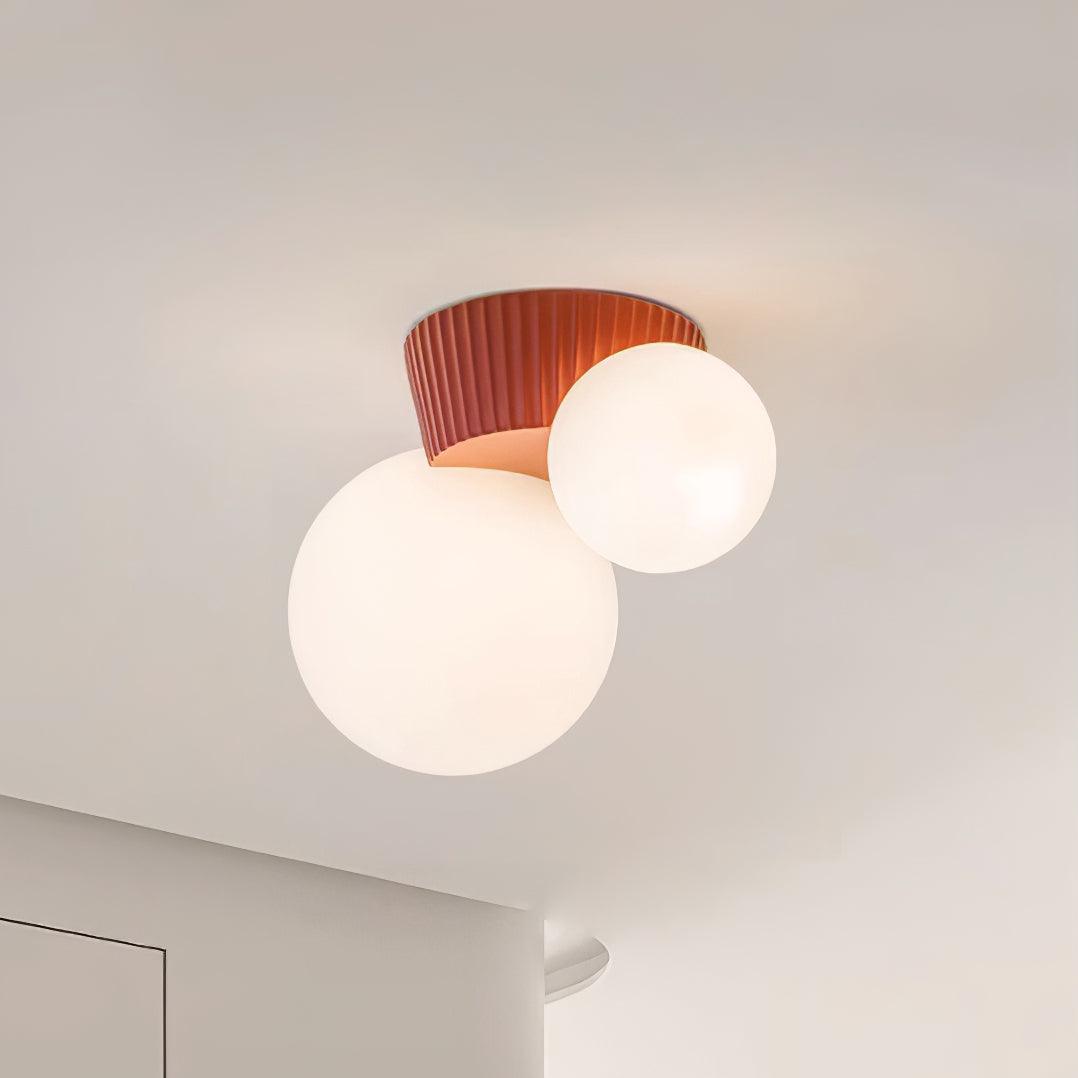Freyza | Plafonnier en verre asymétrique et ludique – Chambre et salon