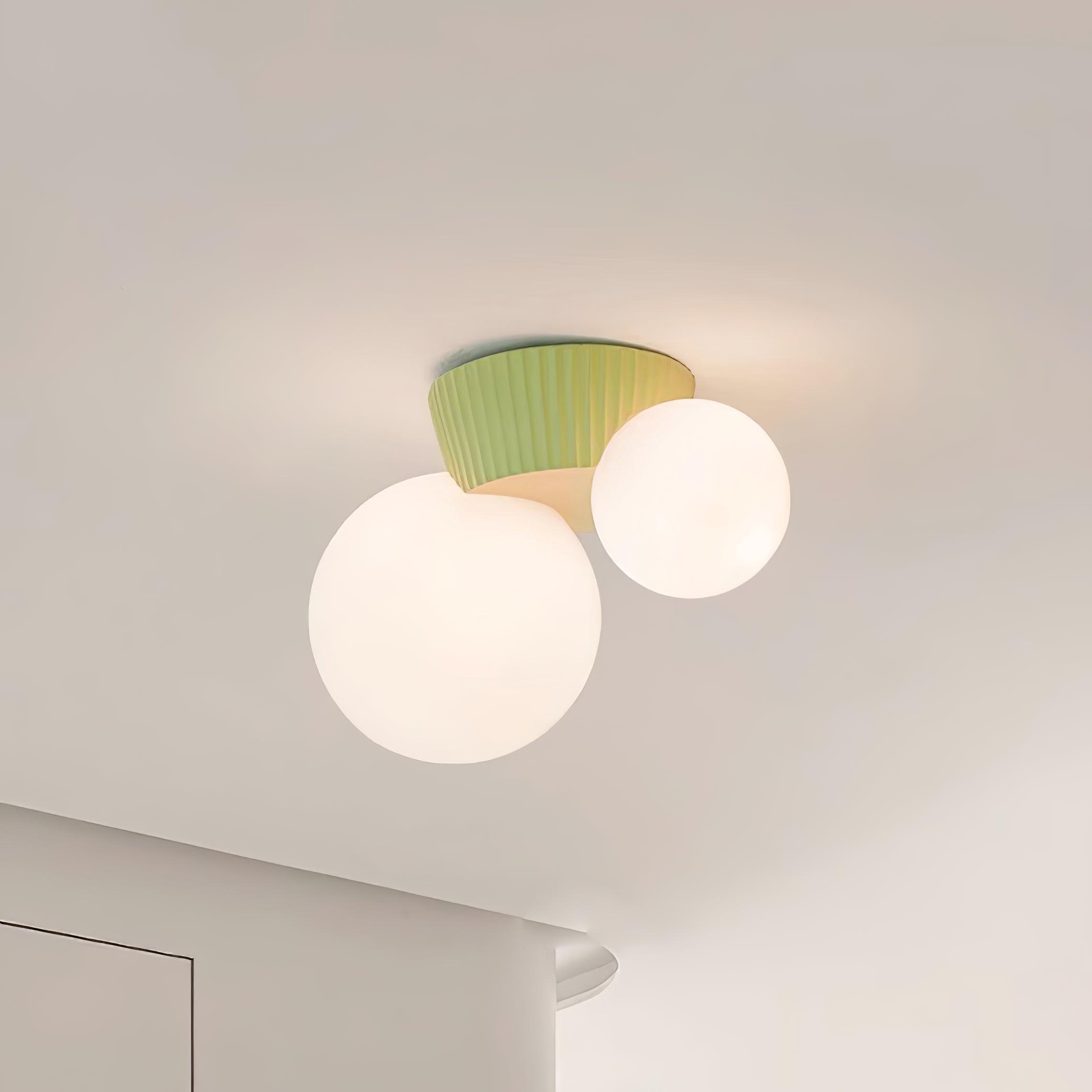 Freyza | Plafonnier en verre asymétrique et ludique – Chambre et salon