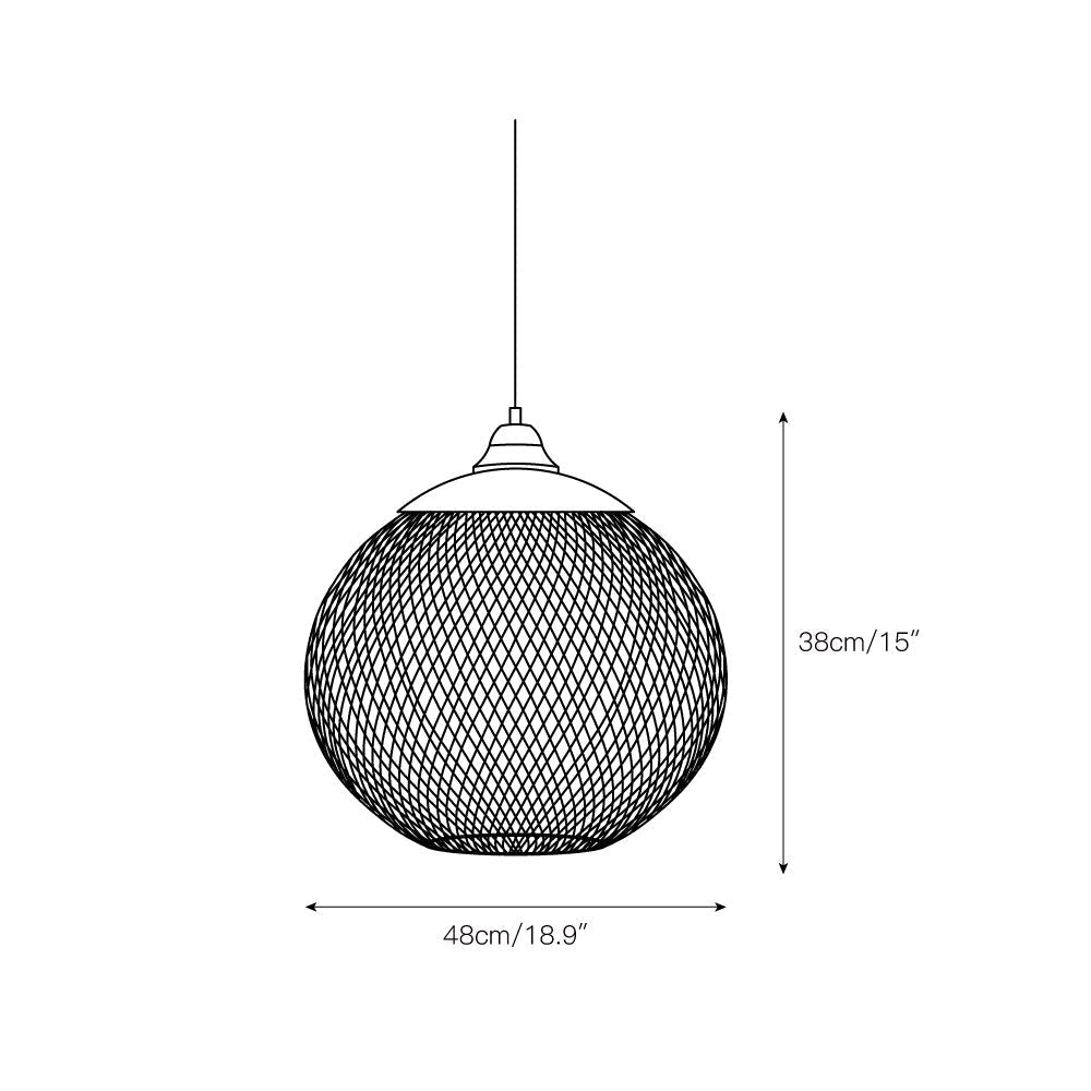 Freyza | Aursorir Mesh-Pendelleuchte – Küche, Esszimmer
