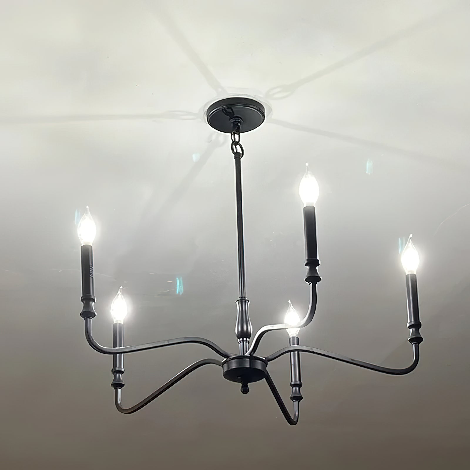 Freyza | Ulsilus Vintage Industrial Brass Chandelier – Industrial Dining Room Living Room