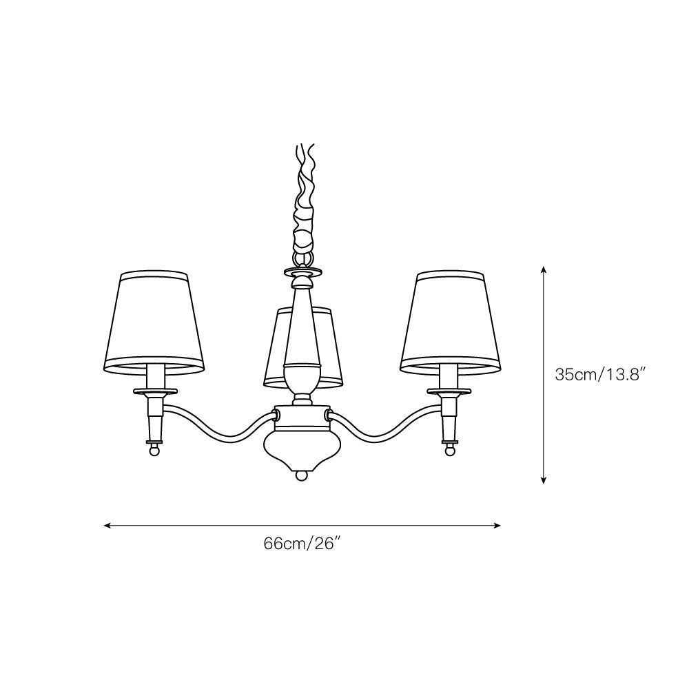 Freyza | Zosolia Vintage Brass Brass Fabric Chandelier – Vintage Dining Room Living Room