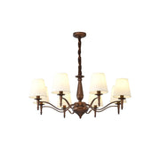 Freyza | Zosolia Vintage Brass Brass Fabric Chandelier – Vintage Dining Room Living Room