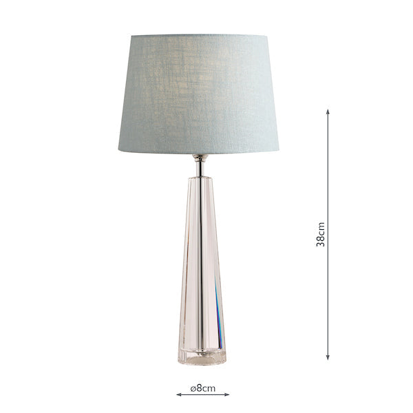 CrystalElegance | Luxurious Hand-Cut Obelisk Table Lamp Base 10