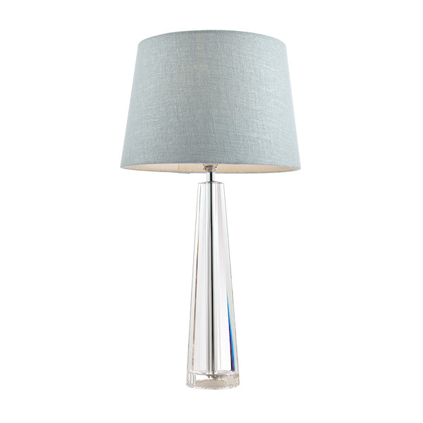 CrystalElegance | Luxurious Hand-Cut Obelisk Table Lamp Base 7