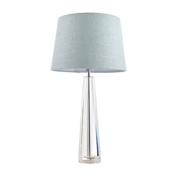 CrystalElegance | Luxurious Hand-Cut Obelisk Table Lamp Base 8