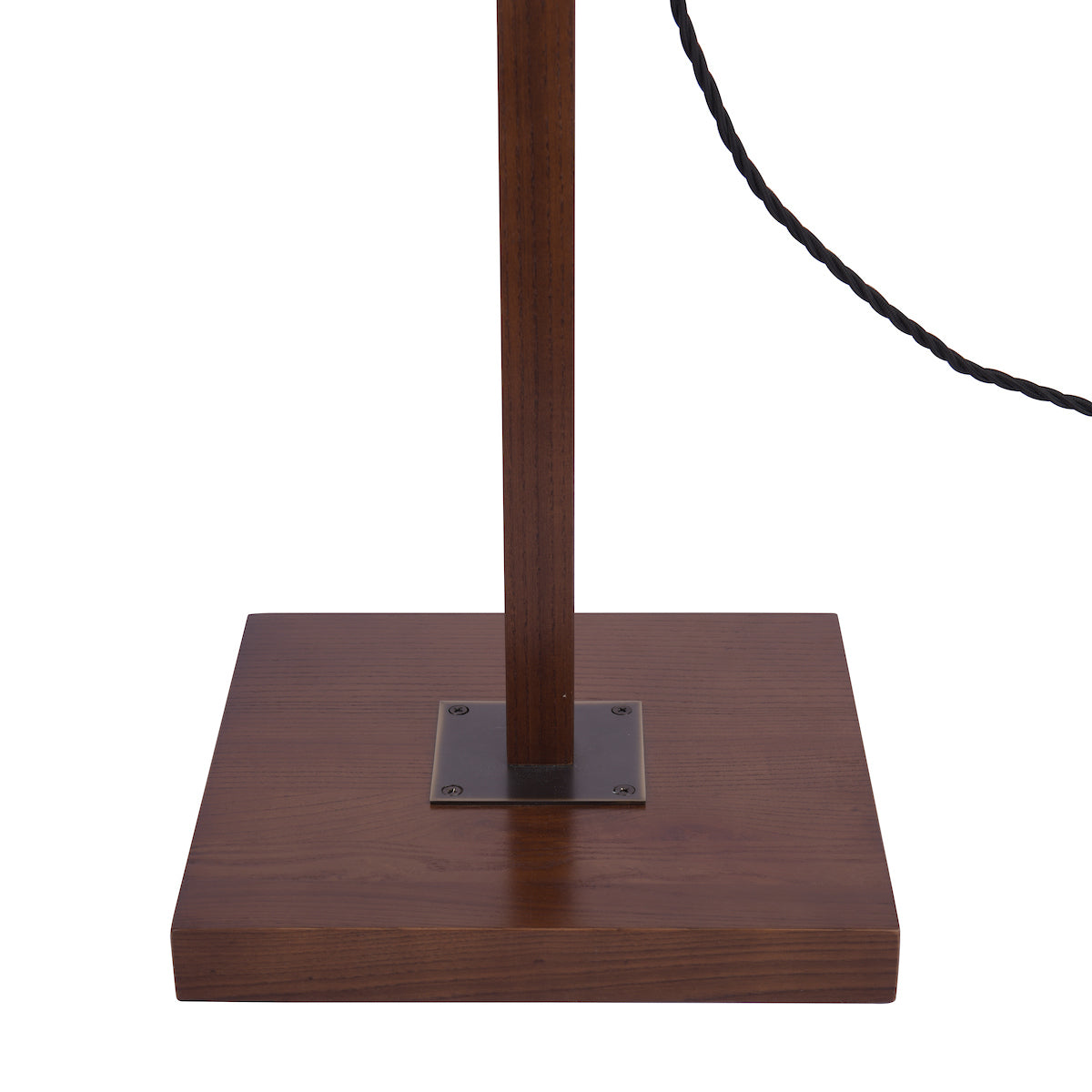 Freyza – Verstellbare Stehlampe von Laura Ashley mit Sockel aus dunklem Holz, Burdale