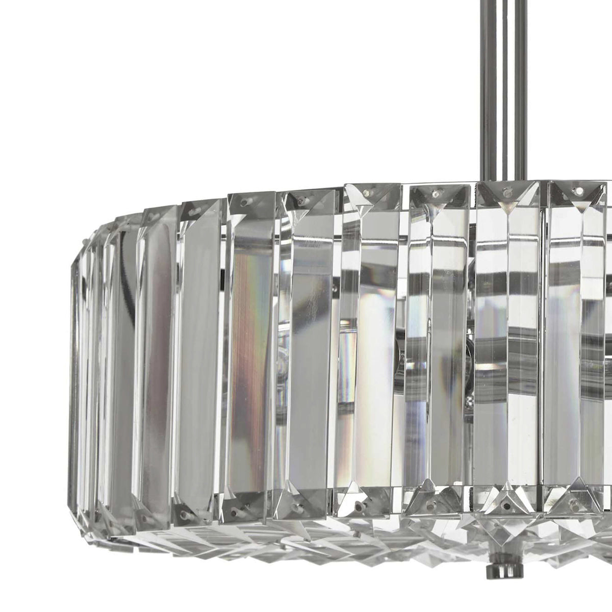Freyza - Laura Ashley Fernhurst 3 Light Semi-Flush Crystal and Polished Chrome