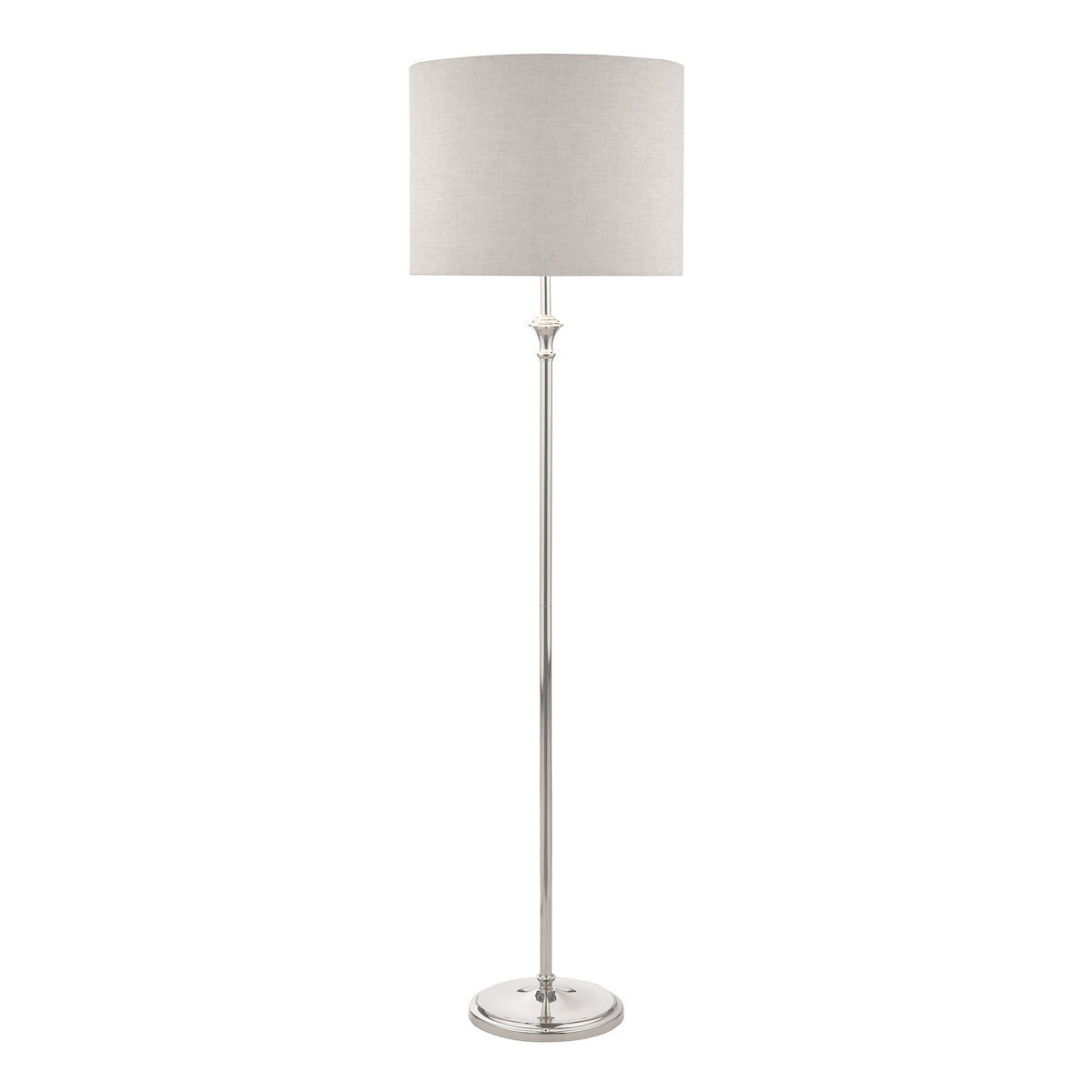 Luminara | Elegant Polished Nickel Modern Floor Lamp for Living Room 5