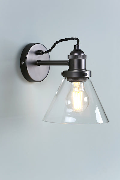 Freyza - Applique murale Isaac Laura Ashley en nickel industriel