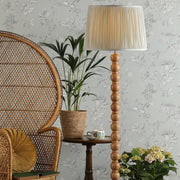 OakenGlow | Elegant Scandi-Inspired Waxed Oak Floor Lamp Base 1